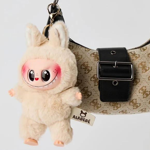 Labubu Inspired Faux Fur Keychain Set – Multiple Colours - Picture 10 of 16